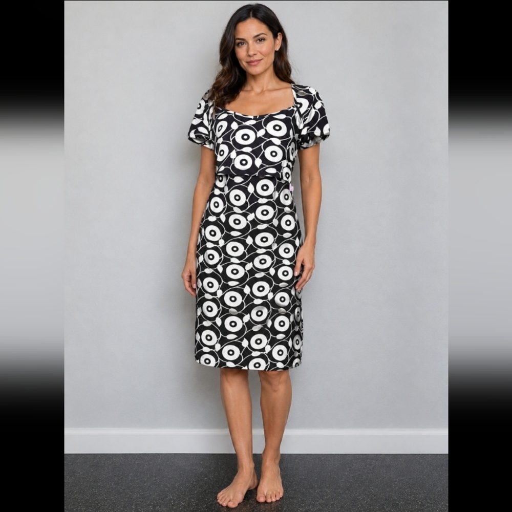 BOOB  Nursing Wear Stretchy Patterned Dress Medium